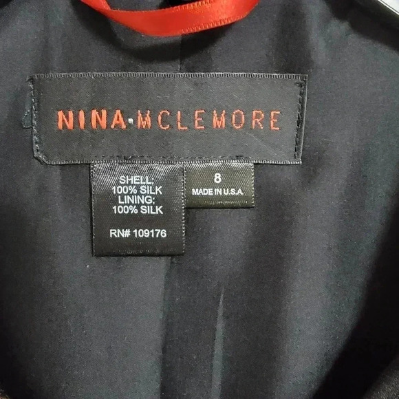 Nina McLemore Silk Car Coat - Picture 2 of 4